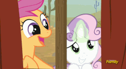 Size: 800x437 | Tagged: safe, screencap, scootaloo, sweetie belle, pony, appleoosa's most wanted, g4, :p, animated, appleloosa, cute, female, jailbreak, key, magic, positive, shake, sweetie belle's magic brings a great big smile, wanted