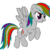 Size: 128x128 | Tagged: artist needed, safe, rainbow dash, g4, female, solo