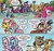 Size: 632x600 | Tagged: safe, artist:agnes garbowska, idw, official comic, aloe, applejack, carrot cake, colter sobchak, cranky doodle donkey, cup cake, jeff letrotski, lotus blossom, matilda, pinkie pie, rainbow dash, rarity, spike, twilight sparkle, alicorn, donkey, dragon, earth pony, pegasus, pony, unicorn, friendship is magic #30, g4, my little pony: friendship is magic (idw), spoiler:comic, bonnet, female, male, ponyville, ship:carrot cup, ship:crankilda, shipping, spa twins, straight, the big lebowski, twilight sparkle (alicorn)