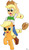 Size: 1114x1920 | Tagged: safe, artist:mkogwheel, applejack, human, equestria girls, g4, human ponidox, humans riding ponies, riding, self riding