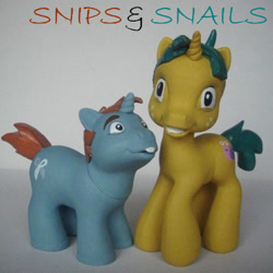 Size: 1000x1000 | Tagged: safe, artist:berrymouse, snails, snips, g4, photo