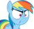 Size: 2200x1840 | Tagged: safe, artist:tizerfiction, rainbow dash, g4, tanks for the memories, angry, do i look angry, female, simple background, solo, transparent background, vector