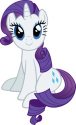 Size: 3659x6000 | Tagged: safe, artist:slb94, rarity, pony, unicorn, g4, female, looking at you, mare, simple background, sitting, solo, transparent background, vector