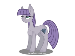 Size: 1600x1200 | Tagged: safe, artist:suenden-hund, maud pie, g4, concave belly, female, solo, thin, wrong cutie mark