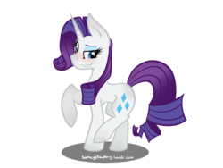 Size: 1600x1200 | Tagged: safe, artist:suenden-hund, rarity, g4, blushing, concave belly, derp, female, solo, thin