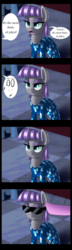 Size: 1164x4023 | Tagged: safe, artist:january3rd, discord, maud pie, pinkie pie, g4, make new friends but keep discord, clothes, comic, dress, gala dress, sunglasses, yeah, you're the most basic of jokes