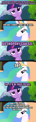 Size: 1115x3774 | Tagged: safe, screencap, princess celestia, twilight sparkle, alicorn, pony, g4, django unchained, female, image macro, mare, meme, purple text, twilight sparkle (alicorn), twilight thinking