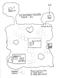 Size: 674x900 | Tagged: safe, artist:drpain, diamond dog, cave, design, equestria, game development, map, monochrome, rpg