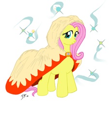 Size: 1250x1387 | Tagged: safe, artist:igotastewgoing, fluttershy, g4, crossover, female, final fantasy, solo, white mage