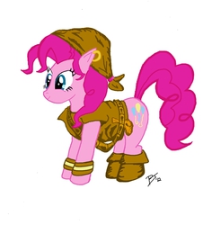 Size: 1250x1323 | Tagged: safe, artist:igotastewgoing, pinkie pie, g4, crossover, female, final fantasy, solo, thief