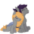 Size: 400x400 | Tagged: safe, artist:sheeppiss, oc, oc only, oc:dusk rune, oc:pumpkin knack, bat pony, pony, eyes closed, female, male, mare, simple background, sitting, stallion, transparent background