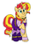 Size: 515x611 | Tagged: safe, artist:catlover1672, sunset shimmer, pony, unicorn, g4, accessory swap, clothes, equestria girls outfit, female, gem, implied adagio dazzle, simple background, siren gem, solo, white background