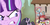 Size: 1366x693 | Tagged: safe, edit, edited screencap, screencap, applejack, fluttershy, pinkie pie, rainbow dash, rarity, starlight glimmer, twilight sparkle, alicorn, pony, g4, my little pony: friendship is magic, the cutie map, circled, equal cutie mark, equalized, mane six, s5 starlight, twilight sparkle (alicorn)