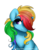 Size: 1000x1000 | Tagged: safe, artist:chocolateponi, rainbow dash, g4, female, solo