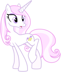 Size: 1600x1881 | Tagged: safe, artist:missgoldendragon, fleur-de-lis, pony, g4, sweet and elite, concave belly, female, open mouth, raised leg, simple background, slender, solo, surprised, thin, transparent background, vector, wide eyes