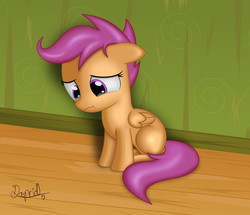 Size: 6993x6000 | Tagged: safe, artist:dasprid, scootaloo, pegasus, pony, g4, absurd resolution, crying, female, filly, floppy ears, sad, solo