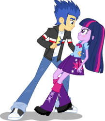 Size: 1024x1182 | Tagged: safe, artist:cencerberon, flash sentry, twilight sparkle, equestria girls, g4, my little pony equestria girls: rainbow rocks, female, male, ship:flashlight, shipping, show accurate, straight