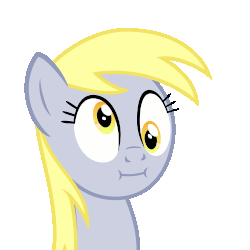Size: 500x500 | Tagged: safe, artist:cheezedoodle96, derpy hooves, pegasus, pony, g4, make new friends but keep discord, :i, animated, cute, derpabetes, female, mare, simple background, solo, transparent background, vibrating, we bought two cakes