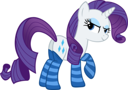 Size: 5520x3881 | Tagged: safe, artist:slb94, rarity, pony, unicorn, g4, butt, clothes, female, looking at you, plot, simple background, socks, solo, striped socks, transparent background, vector