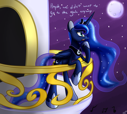 Size: 2900x2600 | Tagged: safe, artist:novaspark, princess luna, g4, make new friends but keep discord, female, high res, moon, solo