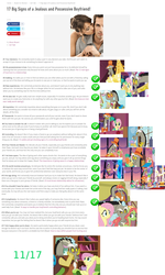 Size: 1514x2523 | Tagged: safe, screencap, apple bloom, applejack, discord, fluttershy, rainbow dash, scootaloo, tree hugger, g4, make new friends but keep discord, analysis, article, cropped, jealous, meta, text, wall of text