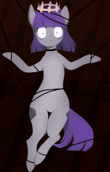 Size: 818x1280 | Tagged: safe, artist:beaty, maud pie, g4, animated, creepy, female, looking at you, solo, stare, staring into your soul, wrong cutie mark