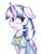 Size: 1024x1358 | Tagged: safe, artist:cyanyeh, twilight sparkle, alicorn, pony, g4, clothes, cute, female, floppy ears, frown, i'm pancake, looking away, mare, shirt, sitting, solo, traditional art, twilight sparkle (alicorn), unamused