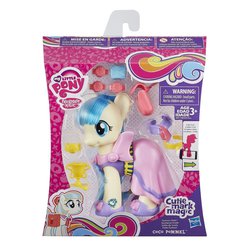Size: 1500x1500 | Tagged: safe, coco pommel, earth pony, pony, g4, official, accessory, brushable, clothes, cutie mark magic, dress, fashion style, female, packaging, solo, toy