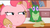 Size: 977x553 | Tagged: safe, screencap, gummy, pinkie pie, earth pony, pony, g4, my little pony: friendship is magic, the lost treasure of griffonstone, batter, chef's hat, duo, food, hat, looking sideways, messy, squint