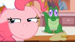 Size: 1666x931 | Tagged: safe, screencap, gummy, pinkie pie, g4, the lost treasure of griffonstone