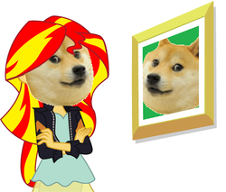 Size: 1968x1676 | Tagged: safe, sunset shimmer, equestria girls, g4, doge, meme, wat