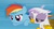 Size: 951x515 | Tagged: safe, screencap, gilda, rainbow dash, griffon, pony, g4, my little pony: friendship is magic, season 5, the lost treasure of griffonstone, cute, gildadorable