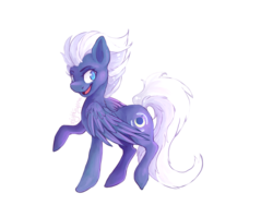 Size: 1600x1200 | Tagged: safe, artist:charellet, night glider, g4, female, raised hoof, simple background, smiling, solo, transparent background