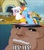 Size: 650x737 | Tagged: safe, edit, edited screencap, screencap, gilda, pinkie pie, rainbow dash, griffon, pony, g4, my little pony: friendship is magic, the lost treasure of griffonstone, bison yes, female, hug, it has finally happened, m. bison, mare, smiling, street fighter, street fighter: the animated series