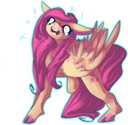 Size: 1280x1256 | Tagged: safe, artist:marshmellowcannibal, fluttershy, g4, cloven hooves, female, scared, solo