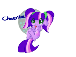 Size: 1400x1050 | Tagged: safe, artist:cotton, earth pony, pony, g3, g3.5, g4, cheerilee (g3.5), female, g3.5 to g4, generation leap, looking at something, on back, solo