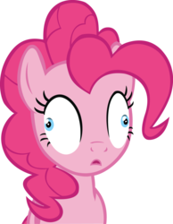 Size: 1542x1990 | Tagged: safe, artist:vekgamingqc, pinkie pie, g4, the lost treasure of griffonstone, derp, female, oh my gosh, open mouth, simple background, solo, transparent background, vector, zoned out