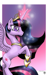 Size: 825x1275 | Tagged: safe, artist:razia, twilight sparkle, alicorn, pony, g4, female, mare, twilight sparkle (alicorn)