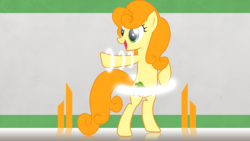Size: 1920x1080 | Tagged: safe, artist:jeremis, artist:kooner-cz, edit, carrot top, golden harvest, earth pony, pony, g4, female, glowing, mare, pointing, ring, vector, wallpaper, wallpaper edit