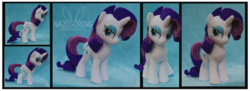 Size: 4830x1753 | Tagged: safe, artist:nazegoreng, rarity, g4, irl, photo, plushie, solo