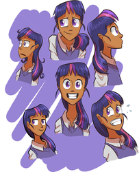 Size: 1227x1512 | Tagged: safe, artist:duru, twilight sparkle, human, g4, humanized