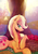 Size: 1357x1920 | Tagged: safe, artist:rariedash, applejack, g4, apple, barn, female, food, long neck, solo, sweet apple acres, tree