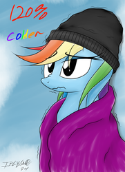 Size: 2306x3183 | Tagged: safe, artist:iflysna94, rainbow dash, g4, blanket, cold, female, freezing, high res, shivering, solo