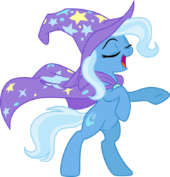 Size: 3000x3131 | Tagged: safe, artist:jeatz-axl, artist:kp-shadowsquirrel, trixie, pony, g4, bipedal, female, high res, simple background, solo, transparent background, vector