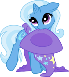 Size: 3000x3338 | Tagged: safe, artist:jeatz-axl, artist:kp-shadowsquirrel, trixie, pony, unicorn, g4, cute, diatrixes, female, floppy ears, high res, mare, mouth hold, raised leg, simple background, solo, transparent background, vector