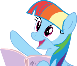 Size: 5524x4739 | Tagged: safe, artist:shutterflyeqd, rainbow dash, g4, the lost treasure of griffonstone, absurd resolution, cute, dashabetes, female, manebow sparkle, simple background, solo, transparent background, vector