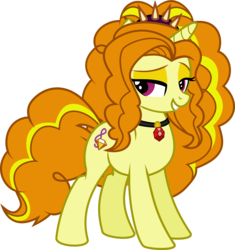 Size: 3733x3972 | Tagged: safe, artist:mit-boy, adagio dazzle, pony, unicorn, g4, female, high res, ponified, simple background, solo, transparent background, vector