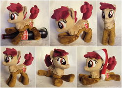 Size: 1601x1158 | Tagged: safe, artist:buttercupbabyppg, oc, oc only, oc:coke pony, original species, beanie (plushie), irl, photo, plushie, solo