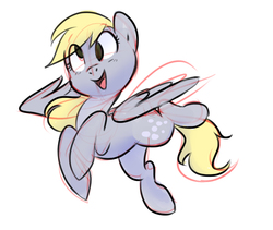 Size: 1024x864 | Tagged: safe, artist:imalou, derpy hooves, pegasus, pony, g4, female, mare, solo