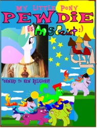 Size: 776x1029 | Tagged: safe, artist:pewdie-fluttershy, princess celestia, oc, g4, jesus christ